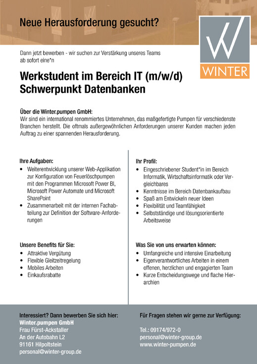 Stellenanzeige-Werkstudent-It
